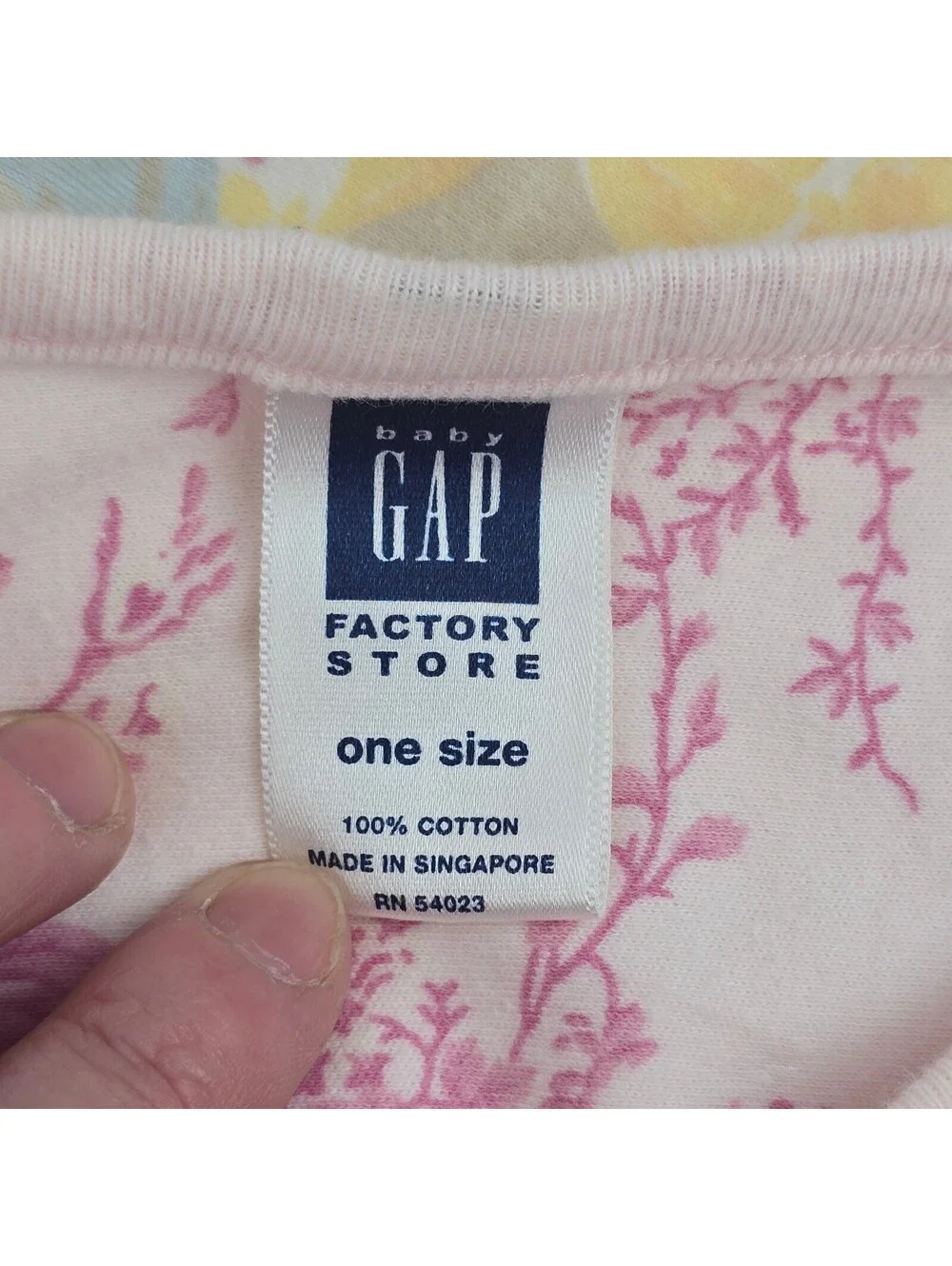 Baby GAP Factory Store Floral Cotton Blanket 2-Ply Shabby CottageCore VTG Y2K